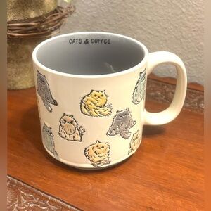 GRUMPY CATS NOVELTY COFFEE MUG CERAMIC TWO TONED ETCHED CAT LOVERS MUG 16oz